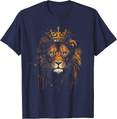 Lion Africa Crown Artwork T-Shirt