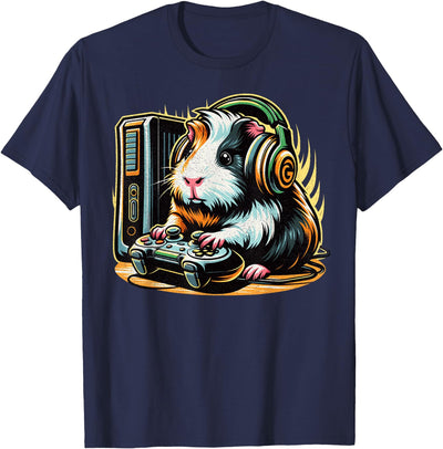 Guinea Pig Funny & Video Games Lover Gamer T-Shirt