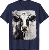 Noah&Friends A Black White Cow T-Shirt - Navy Blue