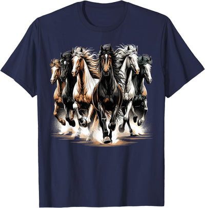 Funny Horse Riding lover Horses Riding Cute Horse Lover T-Shirt