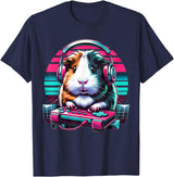 Guinea pig Rodent Game Lover Clothing Co. Guinea Pig Video Game Rodent Lover Animal Guinea Pigs Gamers T-Shirt - Navy Blue