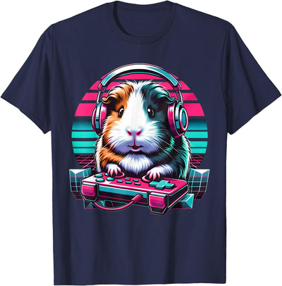 Guinea Pig Video Game Rodent Lover Animal Guinea Pigs Gamers T-Shirt