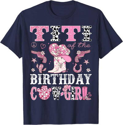 Cowgirl Disco 1st Birthday Matching Family Titi T-Shirt