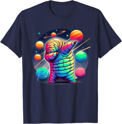 Tardigrade Water Bear Dabbing In Space Funny Microbiologist T-Shirt
