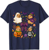 Halloween Costume for Men Women Kids Funny Cozy Capybara Autumn Fall Spooky Season Halloween T-Shirt - Navy Blue