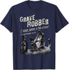 Bible Verse Shirts Grave Robber Oh Grave Where is Thy Victory? 1 Cor 15:55 T-Shirt - Navy Blue