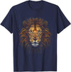 Cool Lions, Astrology And Horoscope Designs Lion Colorful Lions King of Animals from Africa T-Shirt - Navy Blue