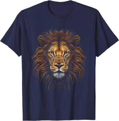Lion Colorful Lions King of Animals from Africa T-Shirt