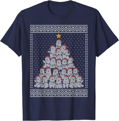 Polar Bear Christmas Tree Ugly Sweater T-Shirt