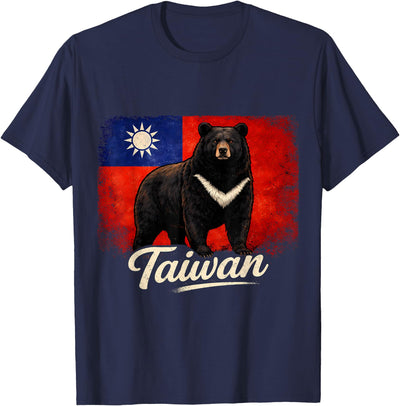 Taiwan Flag Vintage Formosan Bear T-Shirt