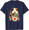 Kawaii Artwork Co Japanese Guinea Pig Ramen Kawaii Neko Japanese Noodles Aesthetic T-Shirt - Navy Blue