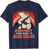 Funny Arm Bears Polar 2A Gun Rights Humor Right to Arm Bears Polar Bear Gun Rights Pun Humor T-Shirt - Navy Blue