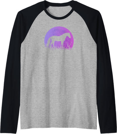 Horse Apparel Horse Raglan Baseball Tee