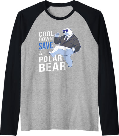 Polar Bear Apparel Save The Polar Bear Cool Arctic Lover Raglan Baseball Tee