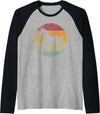 Horse - Vintage Love Women Kids Men - Cool Horse - Vintage Love Women Kids Men Funny Retro Raglan Baseball Tee - Black/Athletic Heather