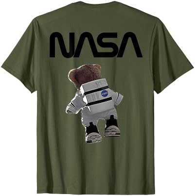 NASA Astronaut Teddy-Bear Worm Logo T-Shirt - size chart