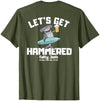 SALTY JOES Salty Joe's - Let's Get Hammered Lightweight, Graphic T-Shirt - size chart