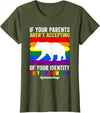 SOMMAS PRIDE Free Mom Hugs Proud Mama Bear Lgbt Gay Pride Lgbtq Parade T-Shirt - Olive Green
