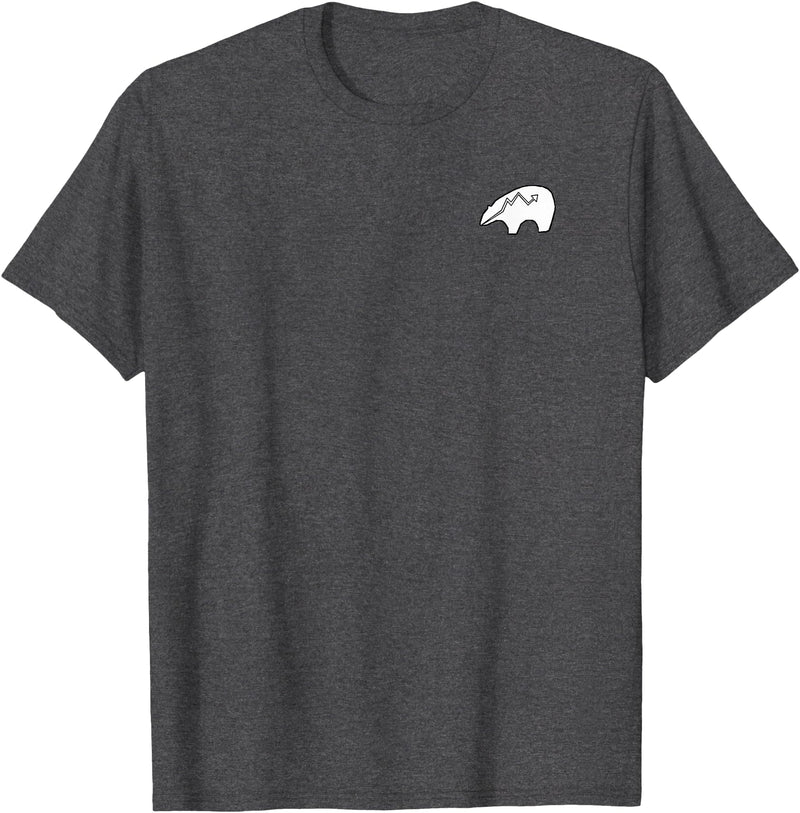 P&L Originals Zuni Bear pocket-style tee shirt emblem T-Shirt - Dark Heather Grey