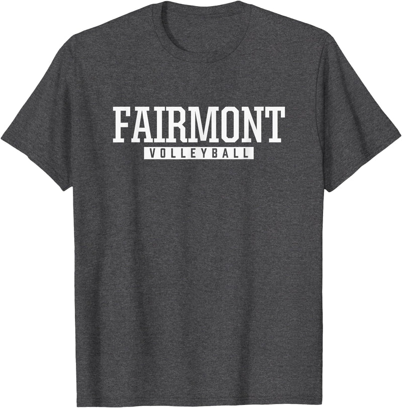 Fairmont Polar Bears Official High School Gear Fairmont Senior High School Volleyball T-Shirt - Dark Heather Grey
