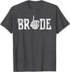 Skull Skeleton Halloween Wedding Bachelorette Bride Skeleton Ring Finger Halloween Wedding Bachelorette T-Shirt - Dark