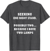 funny sarcastic one nightstand T-Shirt - Dark Heather Grey