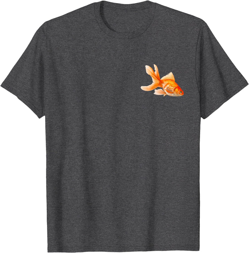 Goldfish Tank Goldfish Bowl Fish Fantail Goldfish Freshwater Aquarium T-Shirt - Dark Heather Grey