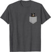 Funny Black Bear In Your Pocket Co Funny Black Bear In Your Pocket Animal T-Shirt - Dark Heather Grey