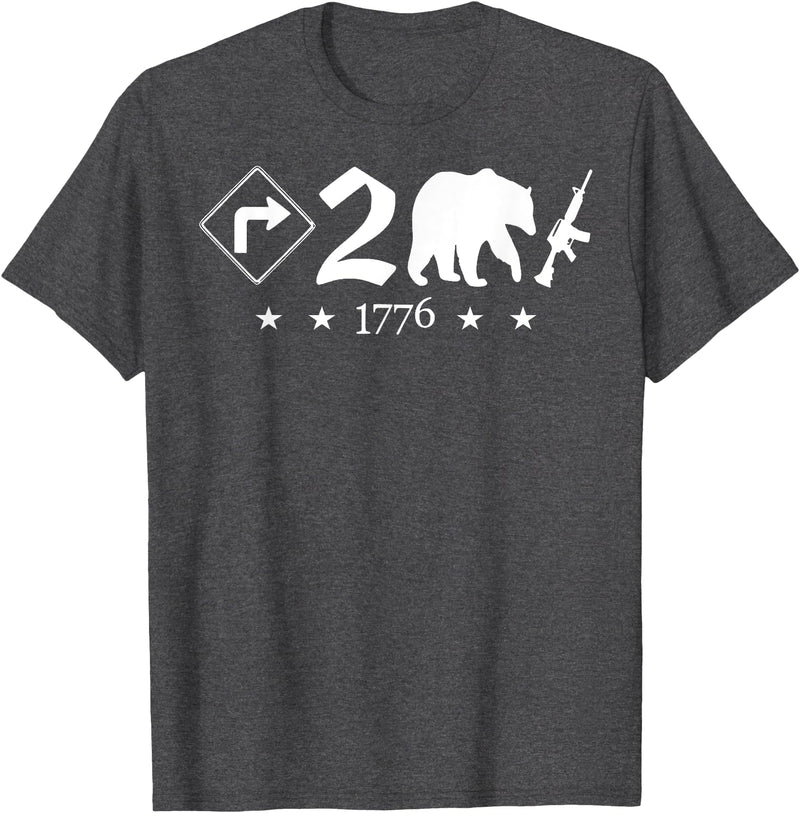 Right To Bear Arms Pro Gun & Patriotic Military Right To Bear Arms Pro Gun Funny Patriotic Military Women Men T-Shirt - Dark Heather Grey