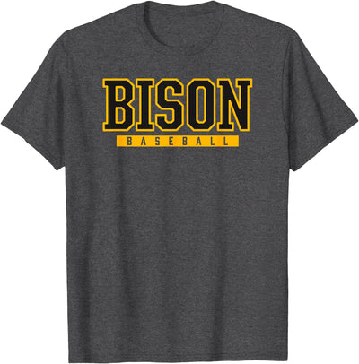 Cow High School Gear Buffalo Bison Baseball T-Shirt