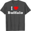 I Love Buffalo City NY Hometown Matching Classic T-Shirt - Dark Heather Grey