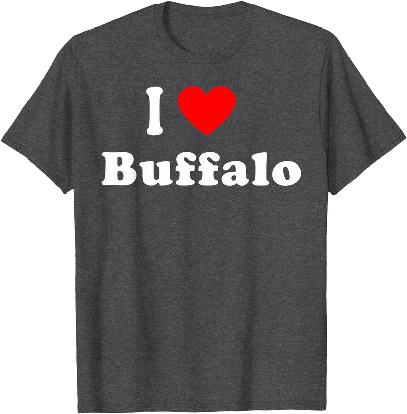 I Love Buffalo City NY Hometown Matching Classic T-Shirt - Dark Heather Grey