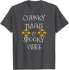 Chunky Thighs and Spooky Vibes Scary Halloween Costume Thick Thighs and Spooky Vibes T-Shirt - Dark Heather Grey