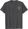 Camo Cross Fishing Faith Christian 2 Sided Hunting Fishing Cross Camo Faith Christian Fisherman Hunter T-Shirt - Dark Heather Grey
