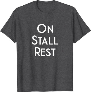Get Well Horse Gifts for Equestrians & Horselovers Get Well Horse Gifts On Stall Rest T-Shirt - Dark Heather Grey
