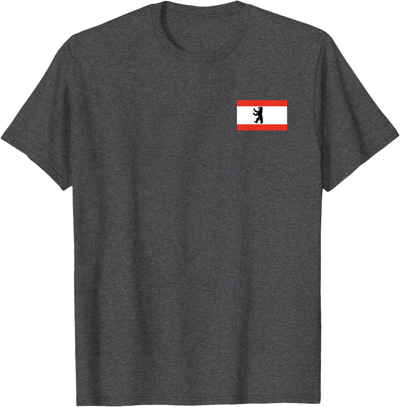 Berlin Bear Flag BERLIN GERMANY FLAG BEAR FLAG T-Shirt - Dark Heather Grey