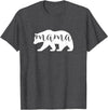 The Persnickety Owl Family Bears #1 Mama Bear Shirt Mama Bear T-Shirt Mama Mom Mommy Tee Shirt T-Shirt - Dark Heather Grey