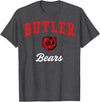 Official High School Fan Gear Butler High School Bears T-Shirt - Dark Heather Grey