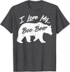 Halloween Party T-Shirt Co Boo Bear Shirt | Polar Bear Spirit Bear Halloween Apparel T-Shirt - Dark Heather Grey