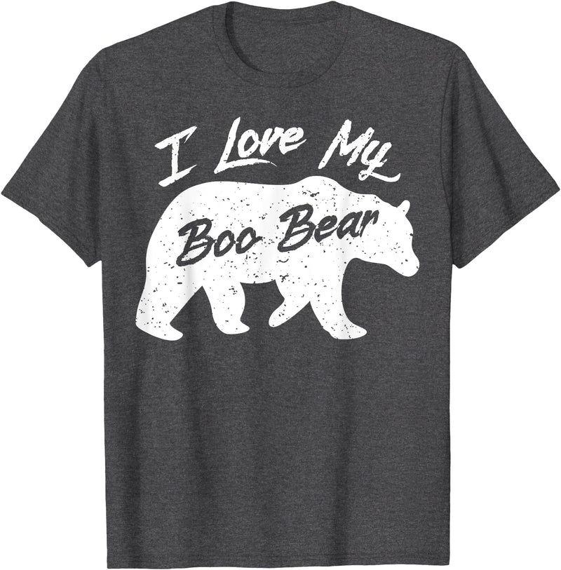 Halloween Party T-Shirt Co Boo Bear Shirt | Polar Bear Spirit Bear Halloween Apparel T-Shirt - Dark Heather Grey