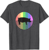 Animal Pride Retro Pig Gay Pride Vintage 80s Rainbow Pig Farm Animal Gift T-Shirt - Dark Heather Grey