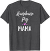 Angry Ant Graphics - Kunekune Pig Gifts Kune Kune Pig Gift for Women - Kunekune Pig Mama T-Shirt - Dark Heather Grey