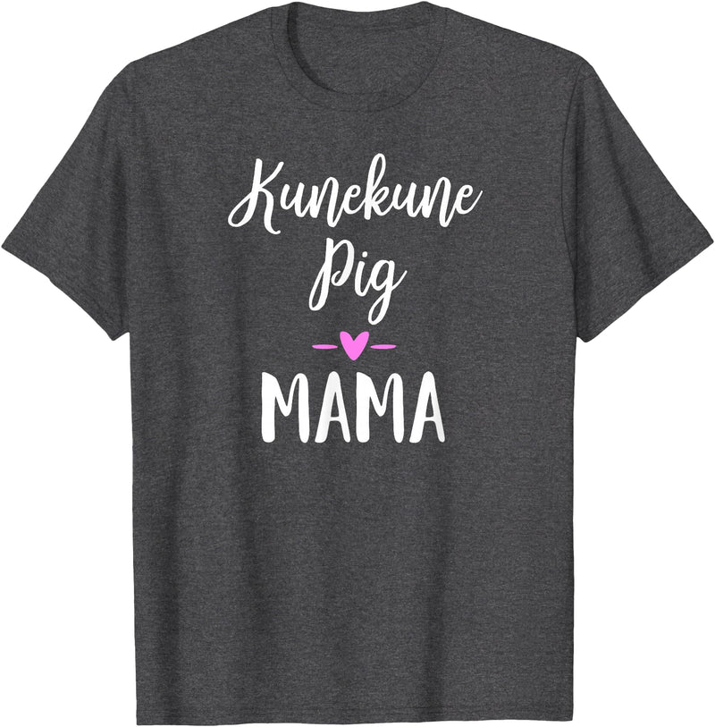 Angry Ant Graphics - Kunekune Pig Gifts Kune Kune Pig Gift for Women - Kunekune Pig Mama T-Shirt - Dark Heather Grey