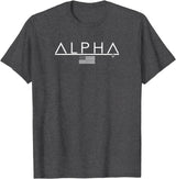 Alpha Gym Rabbit Workout Bodybuilding Fitness T-Shirt in Dark Heather Grey