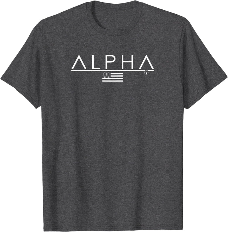 Alpha Gym Rabbit Workout Bodybuilding Fitness T-Shirt in Dark Heather Grey