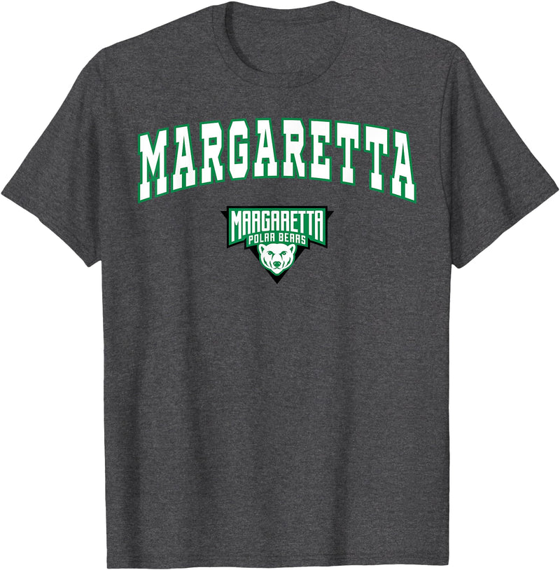 Official High School Fan Gear Margaretta High School Polar Bears T-Shirt C2 T-Shirt - Dark Heather Grey