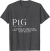 Bacon FH Pig, A Magical Creature That Turns Vegetables Into Bacon --- T-Shirt - Dark Heather Grey