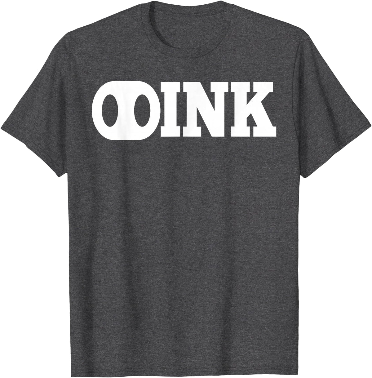 LGBT Pig Play Shirts AP OINK Gay Mens Pig Play Shirt T-Shirt - Dark Heather Grey