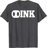 LGBT Pig Play Shirts AP OINK Gay Mens Pig Play Shirt T-Shirt - Dark Heather Grey