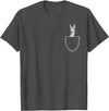 Funny Llama Gifts Llama In A Pocket - Alpaca T-Shirt - Dark Heather Grey